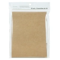 12 Packs: 10 ct. (120 total) 5" x 7" Kraft Flat Cards & Envelopes by Recollections™