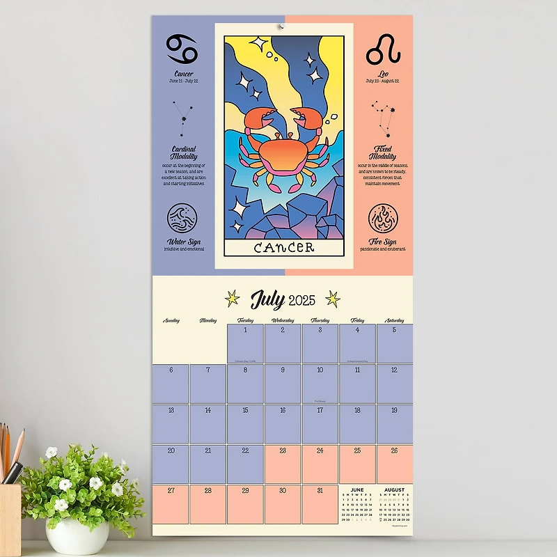 TF Publishing 2025 Astrology Wall Calendar