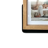 Expressions 4" x 6" Natural Wood Frame with Mat in Metal Base by Studio Décor®