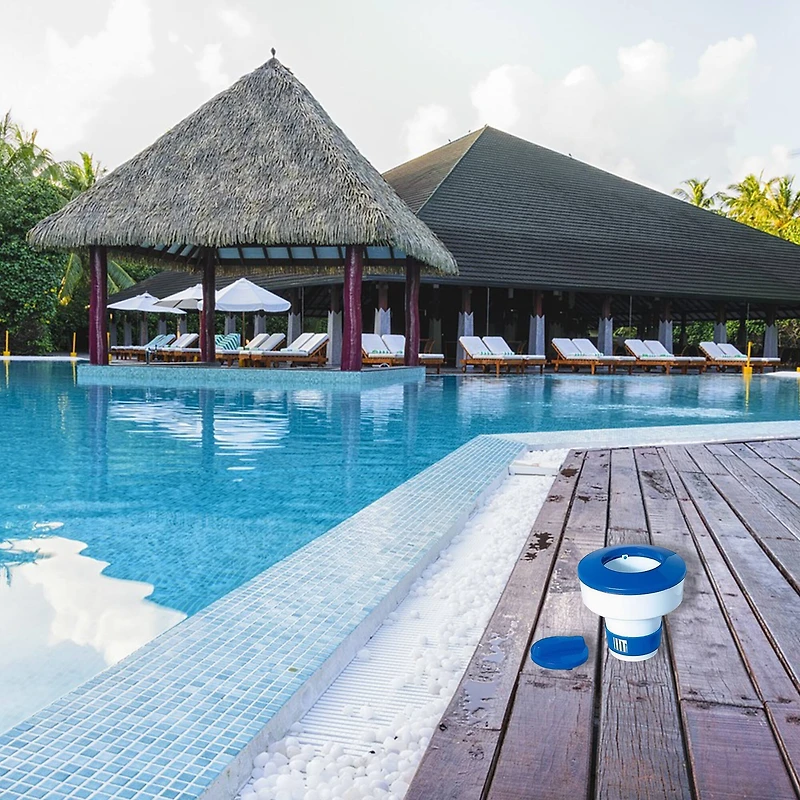 Swimline HydroTools 7" Adjustable Floating Swimming Pool Chemical Dispenser