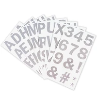 Silver Glitter Alphabet Stickers by Recollections™