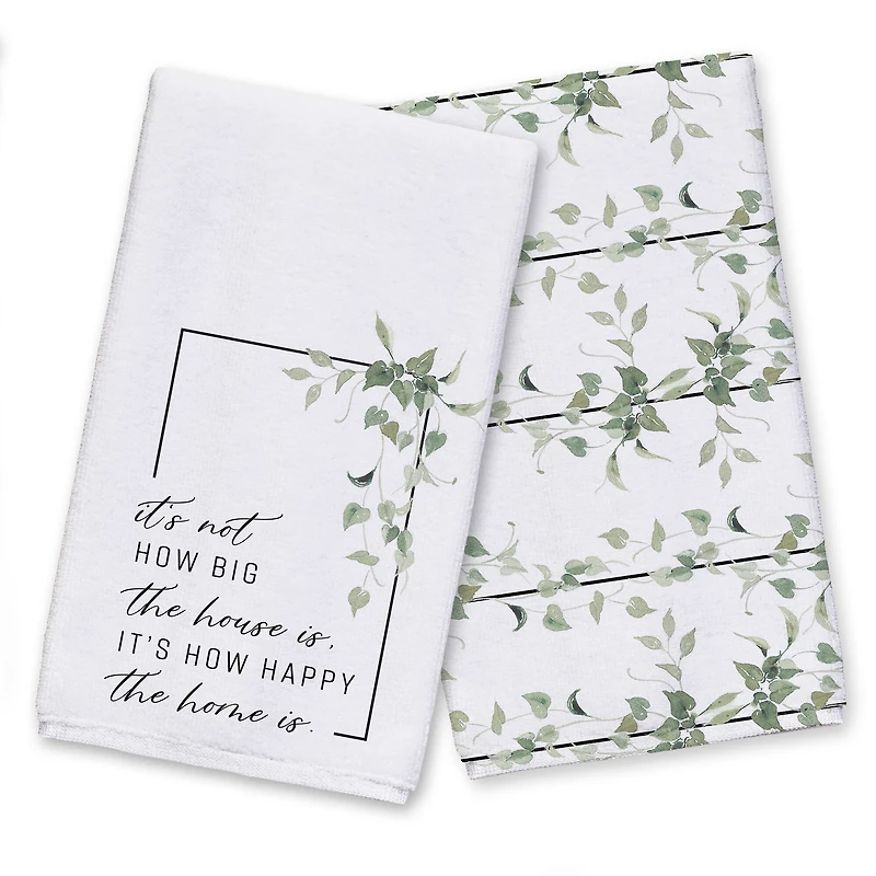 Not Big House, Happy Home 16" x 25" Towel Set