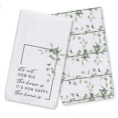 Not Big House, Happy Home 16" x 25" Towel Set