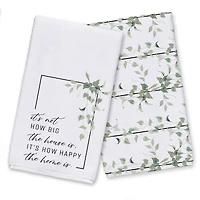 Not Big House, Happy Home 16" x 25" Towel Set