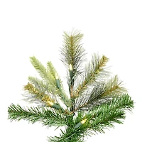 6.5ft.Pre-Lit Cashmere Slim Artificial Christmas Tree, Warm White Dura-Lit® LED Lights