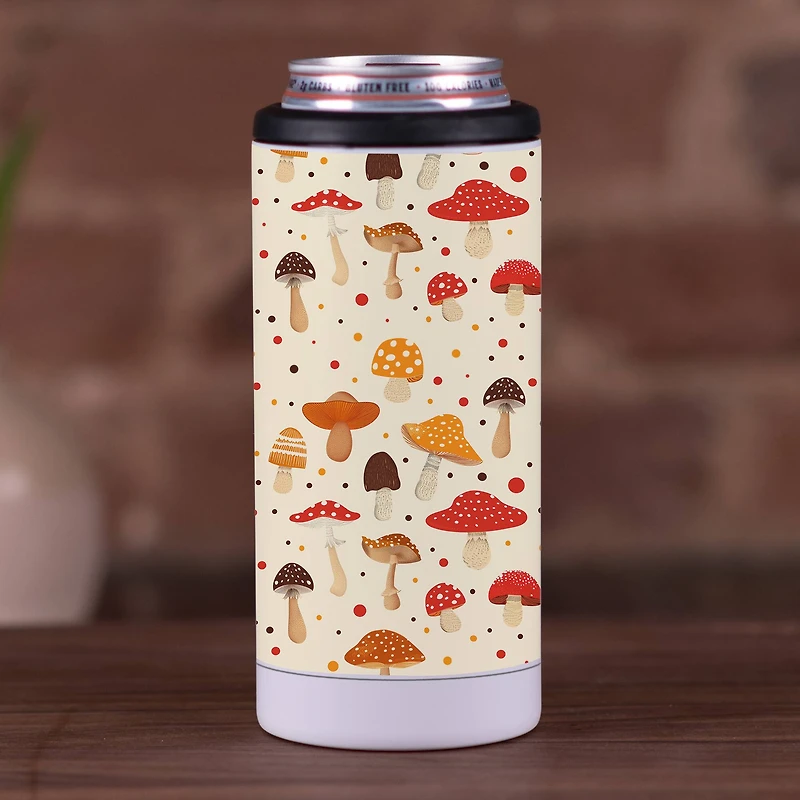 Cutie Mushroom Pattern 12oz. Koozie