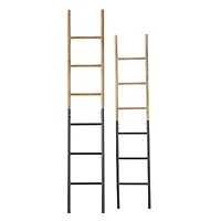 Brown Metal Industrial Ladder Set