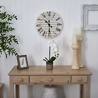 19" White Orchid in Ceramic Pot