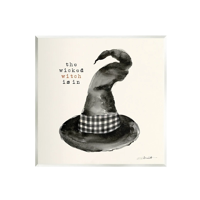 Stupell Industries The Wicked Witch Is In Halloween Wall Plaque Art