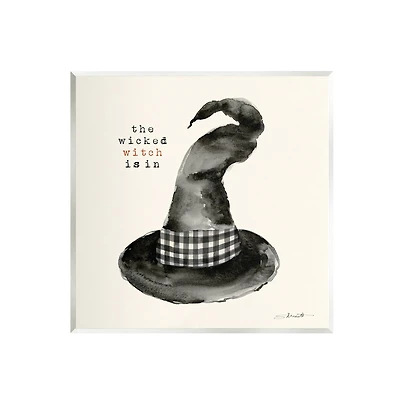 Stupell Industries The Wicked Witch Is In Halloween Wall Plaque Art