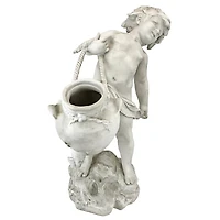 Design Toscano 22" Young Child Urn Carrier Garden Statue
