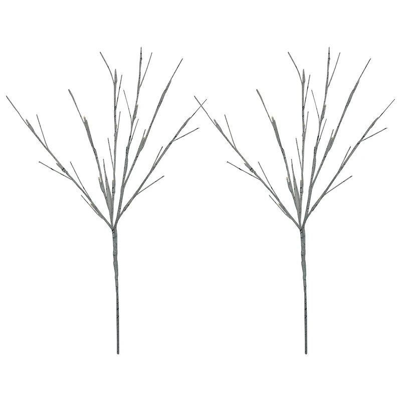 LED White Burch Branches Set