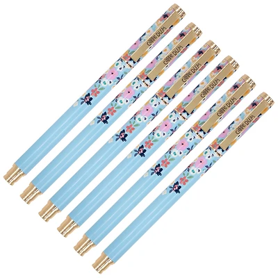 Pukka Pads Black Metal Gel Pen Pack 6