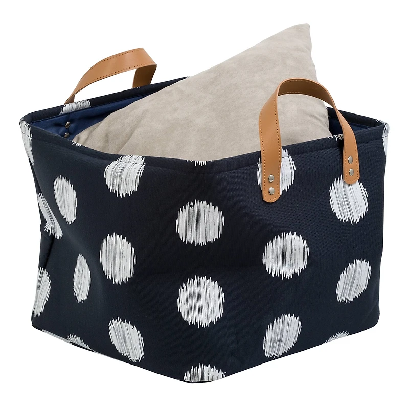 Honey Can Do Coastal Collection Canvas Scribble Tote Set
