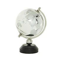 13" Silver Ceramic Glam Globe