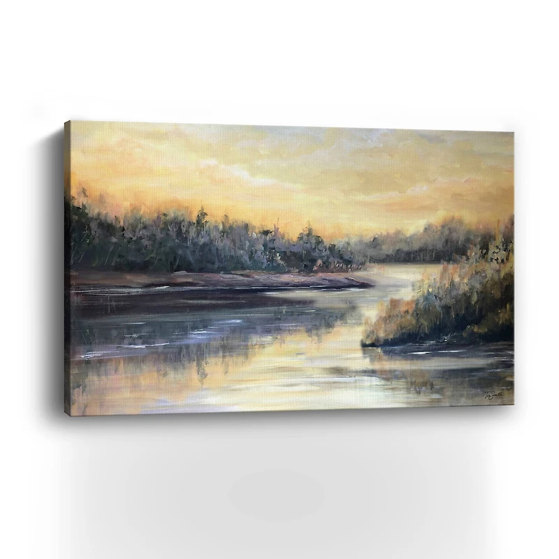 Golden Waters Landscape Canvas Giclee