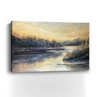 Golden Waters Landscape Canvas Giclee