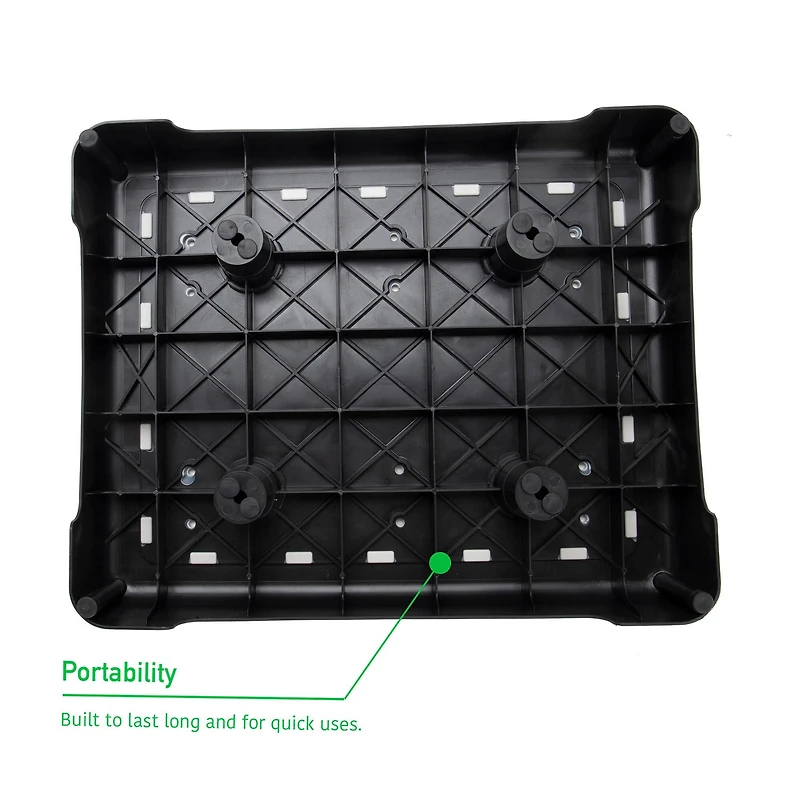 Mind Reader 20" Black Plastic Step Stool