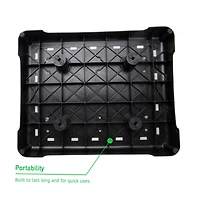 Mind Reader 20" Black Plastic Step Stool