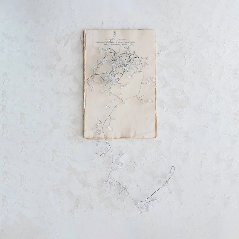 Hello Honey® 6ft. Clear Acrylic Beads & Silver Metal Garland