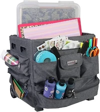 Everything Mary Flowers Rolling Craft Bag