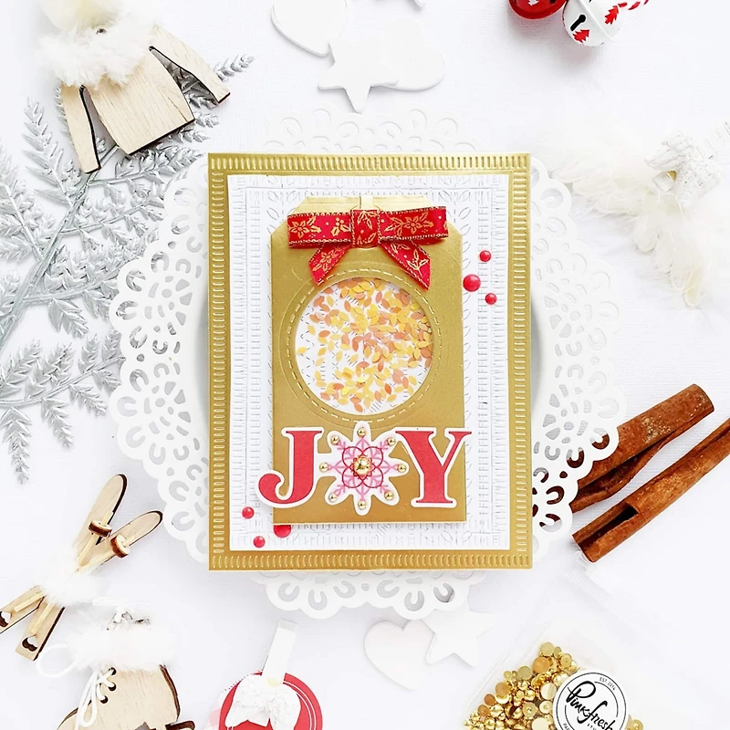 Pinkfresh Studio Essentials Blanket Stitch Rectangle Die Set