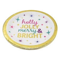 9" Holly Jolly Merry & Bright Paper Plates, 12ct. by Ashland®
