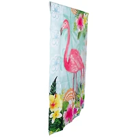 Tropical Flamingo Spring Outdoor House Flag