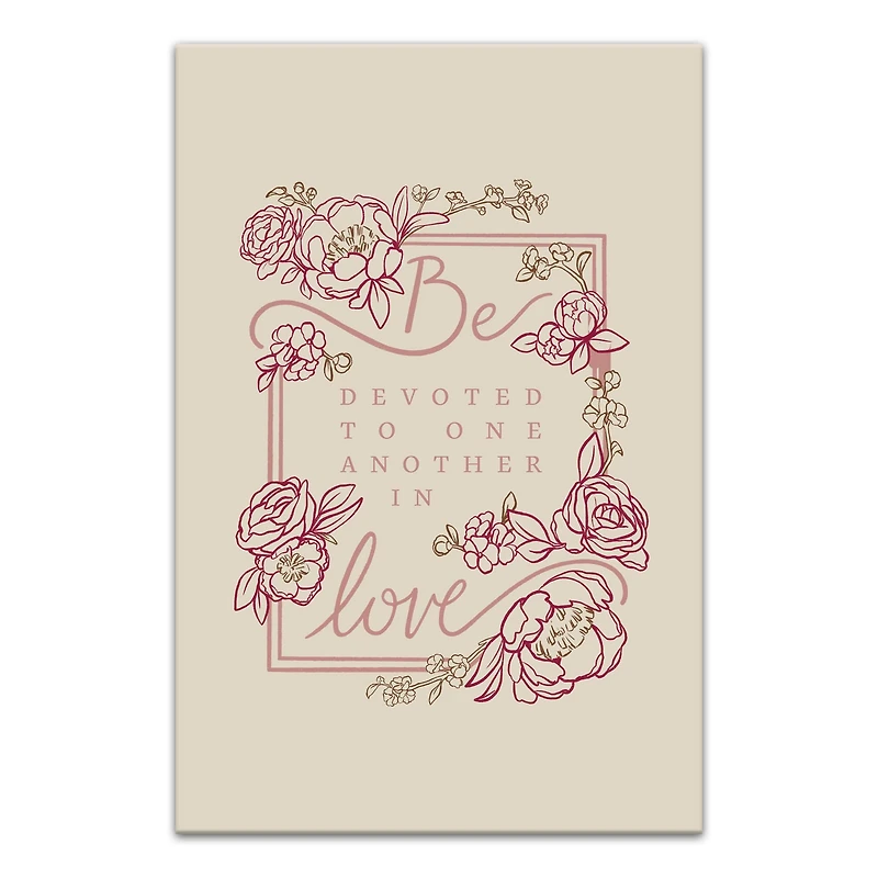 Be Devoted 20" x 30" Canvas Wall Art