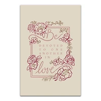Be Devoted 20" x 30" Canvas Wall Art