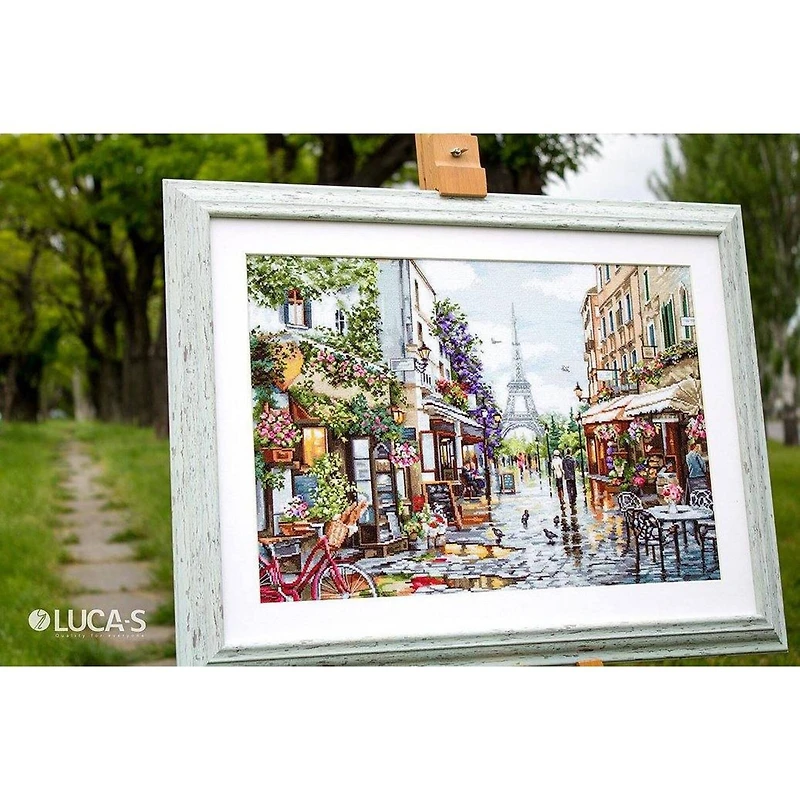 Luca-s Paris In Flowers Counted Cross Stitch Kit