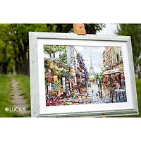 Luca-s Paris In Flowers Counted Cross Stitch Kit