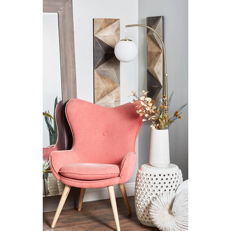 36" Brown Wood Farmhouse Abstract Wall Decor, 3ct.