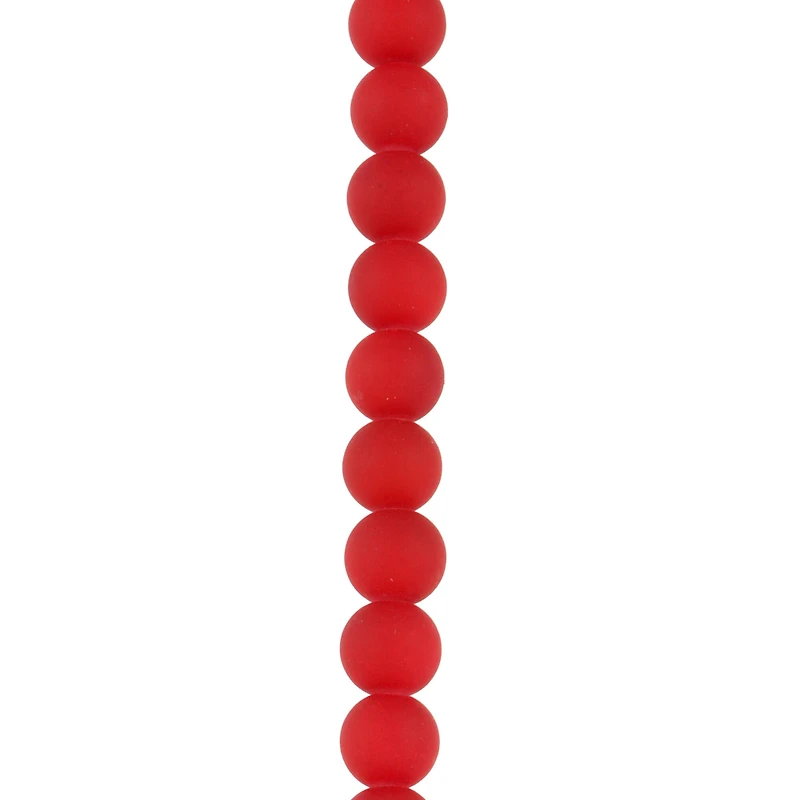 Red Round Glass Beads, 9mm by Bead Landing™