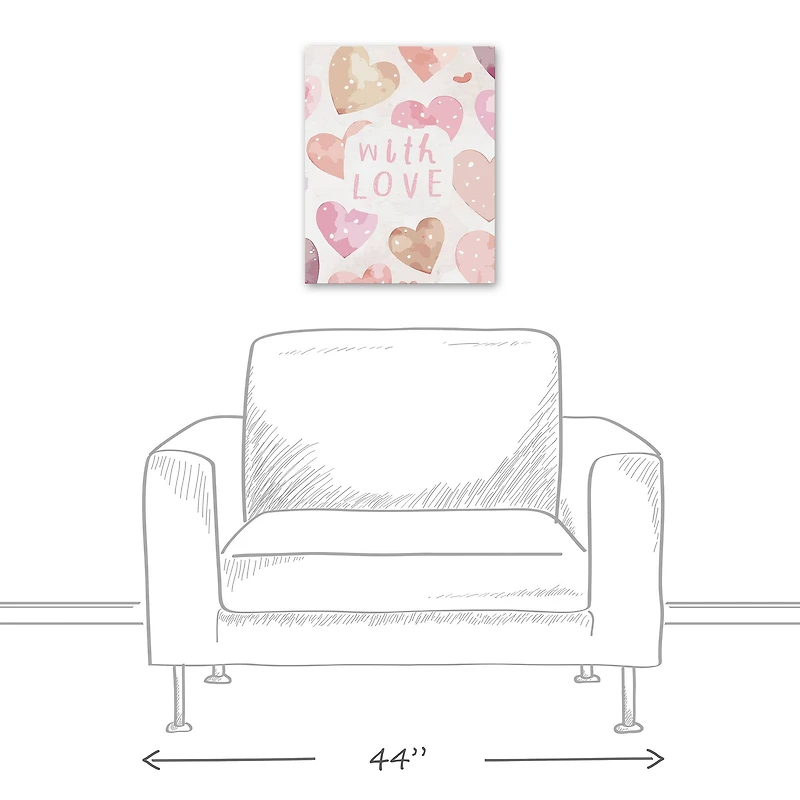With Love Canvas Wall Art