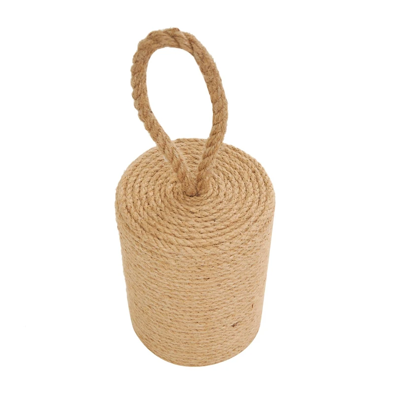 7" Brown Jute Coiled Rope Sculpture Décor
