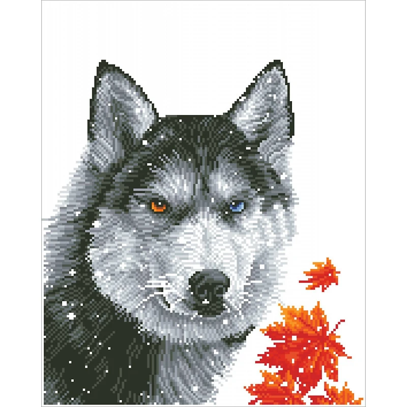Diamond Dotz® Intermediate Forest Wolf Diamond Painting Kit