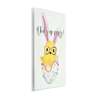 Stupell Industries What's Up Peeps Funny Easter Phrase Hatched Chick Wall Plaque Art