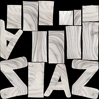 CosmoLiving by 8" Cosmopolitan Contemporary A & Z Dolomite Bookend Set