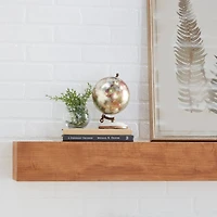 7" White Metal Modern Globe