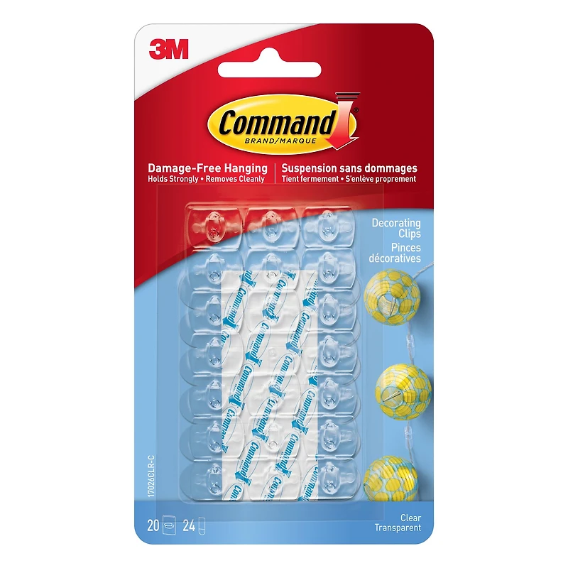 Command® Mini Clear Decorating Light Clips