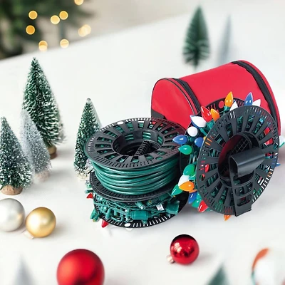 Santa's Bags Christmas Light Storage Reels & Organizer