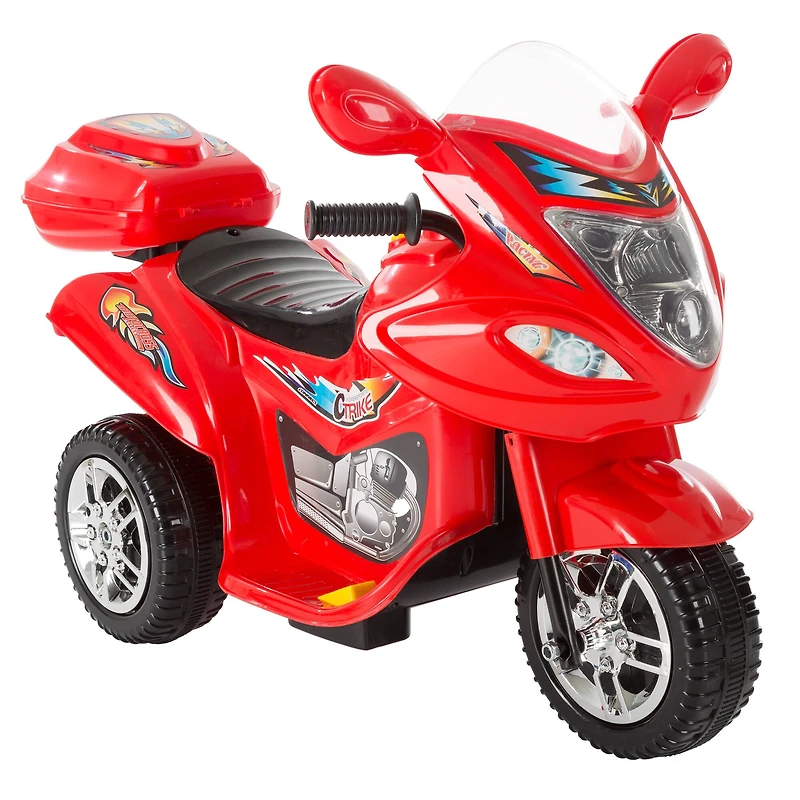 Toy Time Red Ride-On 3 Wheel Motorcycle