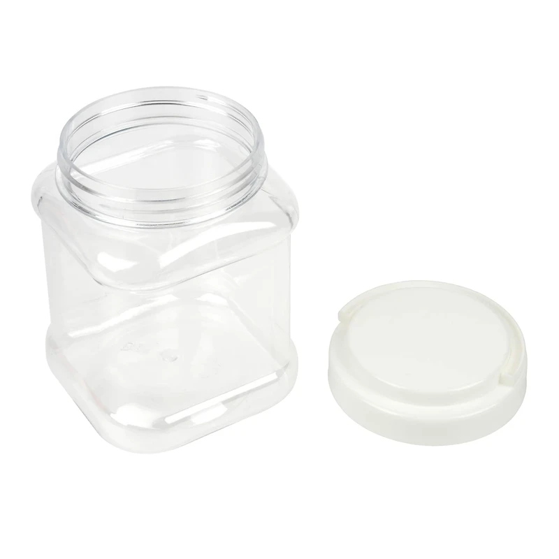 Clear Plastic Jar with Handle by Bead Landing