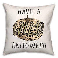 Wild Halloween Throw Pillow