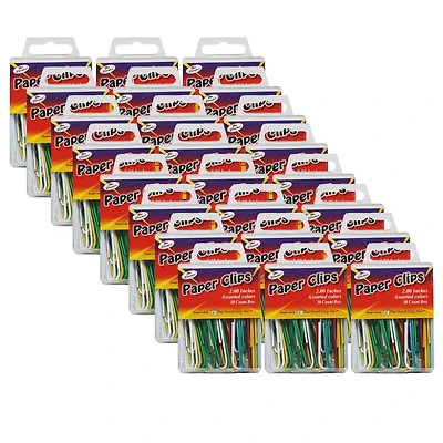 The Classics™ Assorted Colors 2" Paper Clips, 24 Pack