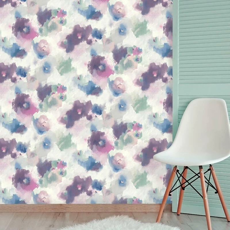 RoomMates Impressionist Floral Peel & Stick Wallpaper