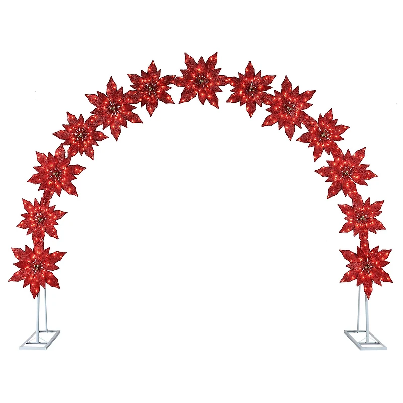 Mr. Christmas Illuminated Poinsettia Arch