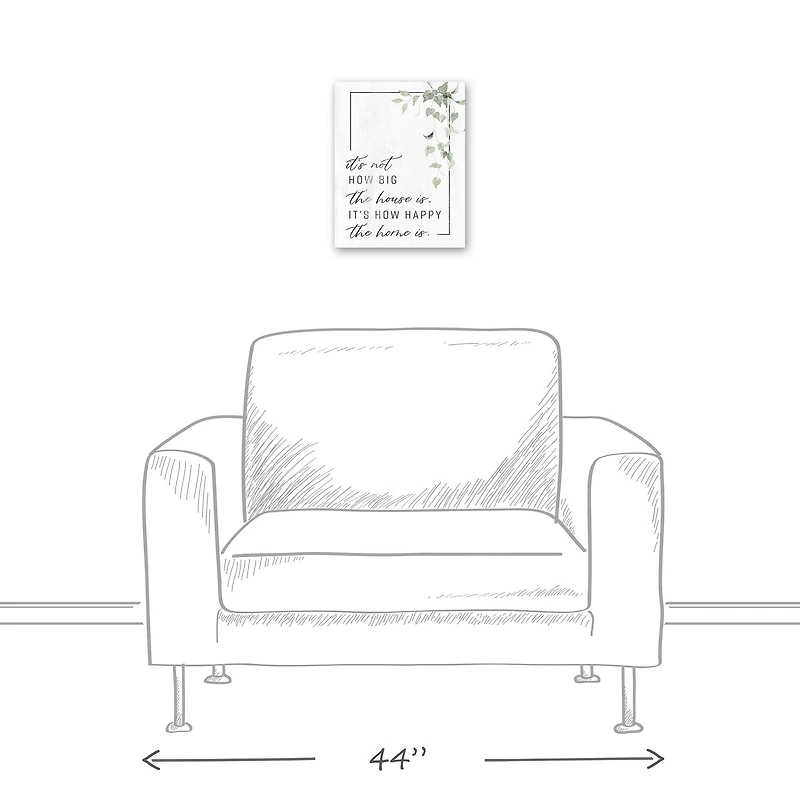 Happy Home 11" x 14" Canvas Wall Art