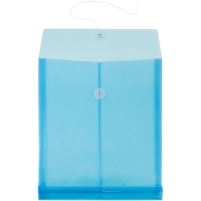 JAM Paper 9.75" x 13" Plastic Button String Open End Envelopes